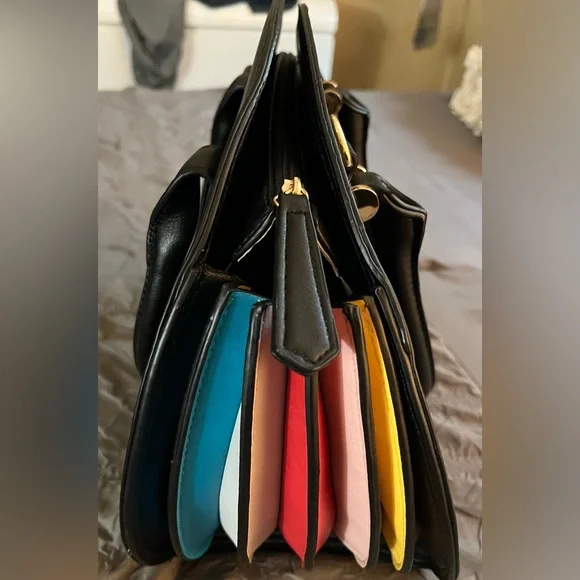 *NWOT* TIMMY WOODS of Beverly Hills (Renee Collection) Round Satchel Handbag - Picture 2 of 8